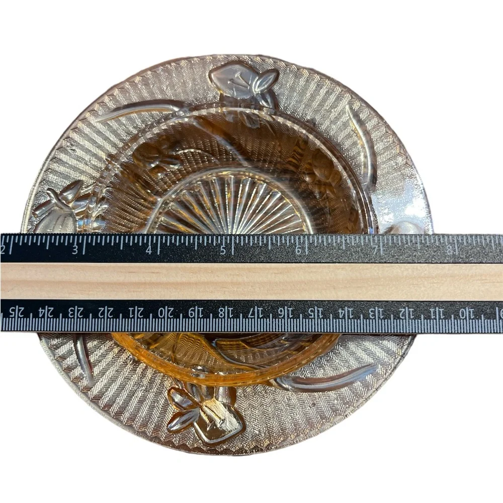 Vintage carnival glass candy dish - Picture 3 of 7